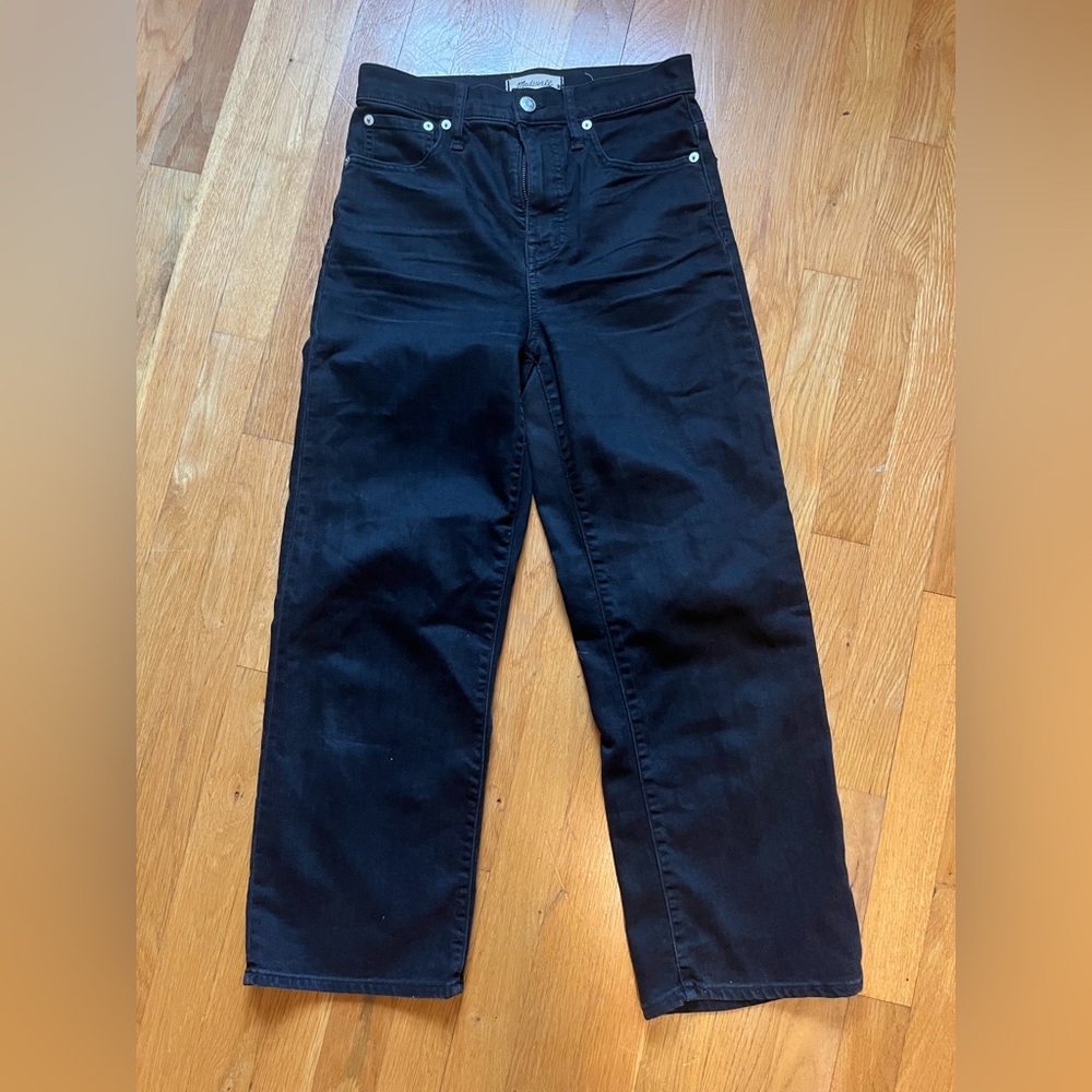 Black Wide-leg Madewell Jeans